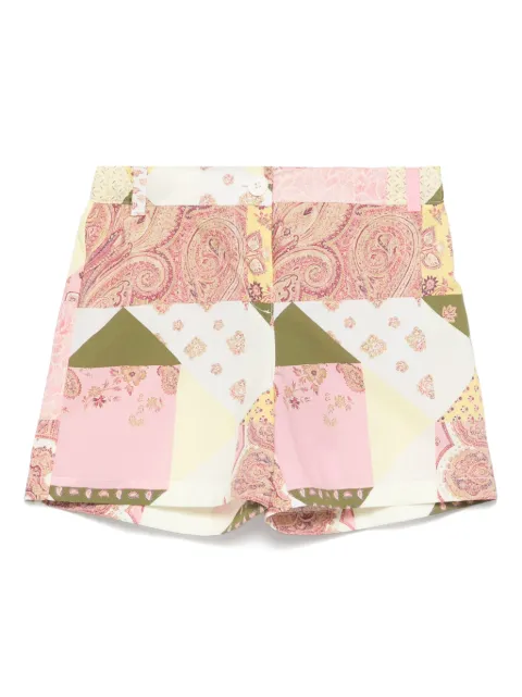 ETRO KIDS patchwork-print shorts