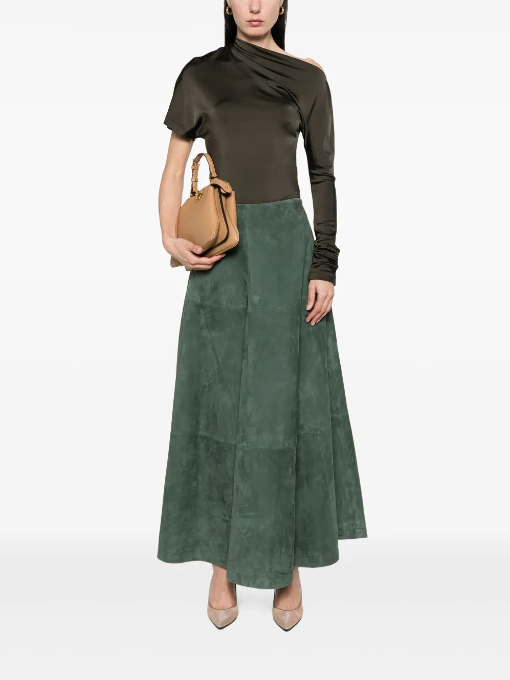 Altuzarra Varda midi-rok - Groen