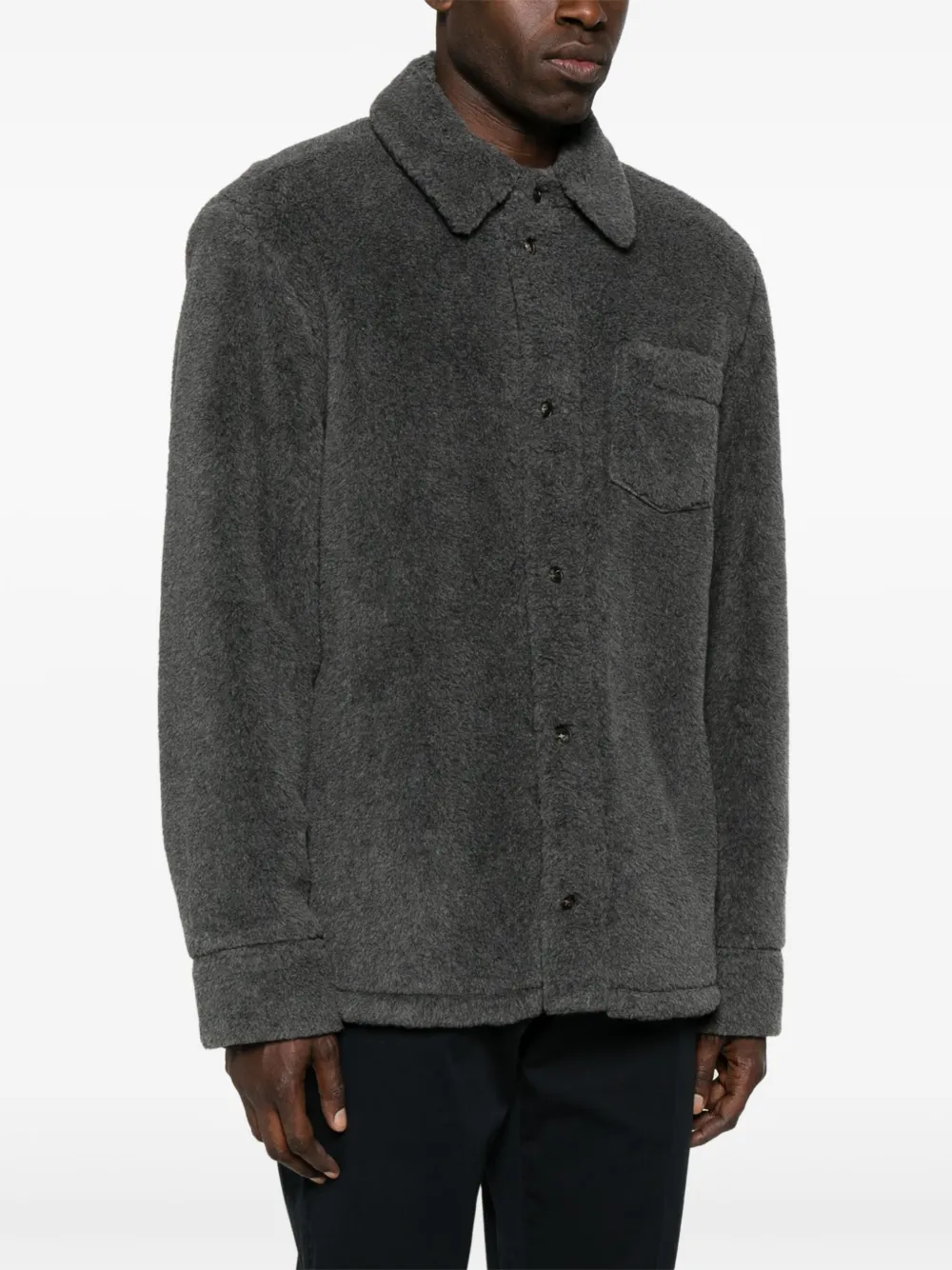 Gabriela Hearst Drew Overshirt In Grey