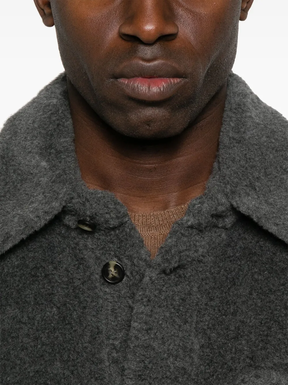 Gabriela Hearst Drew Overshirt In Grey