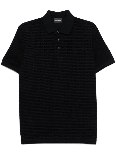 Emporio Armani logo-flocked polo shirt