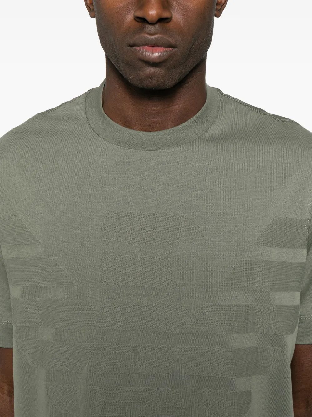 Emporio Armani Katoenen T-shirt Groen