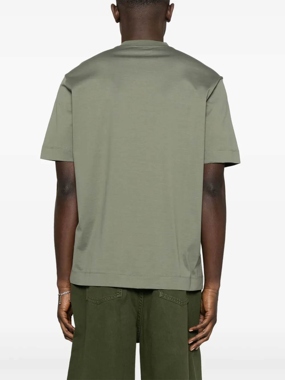 Emporio Armani Katoenen T-shirt Groen
