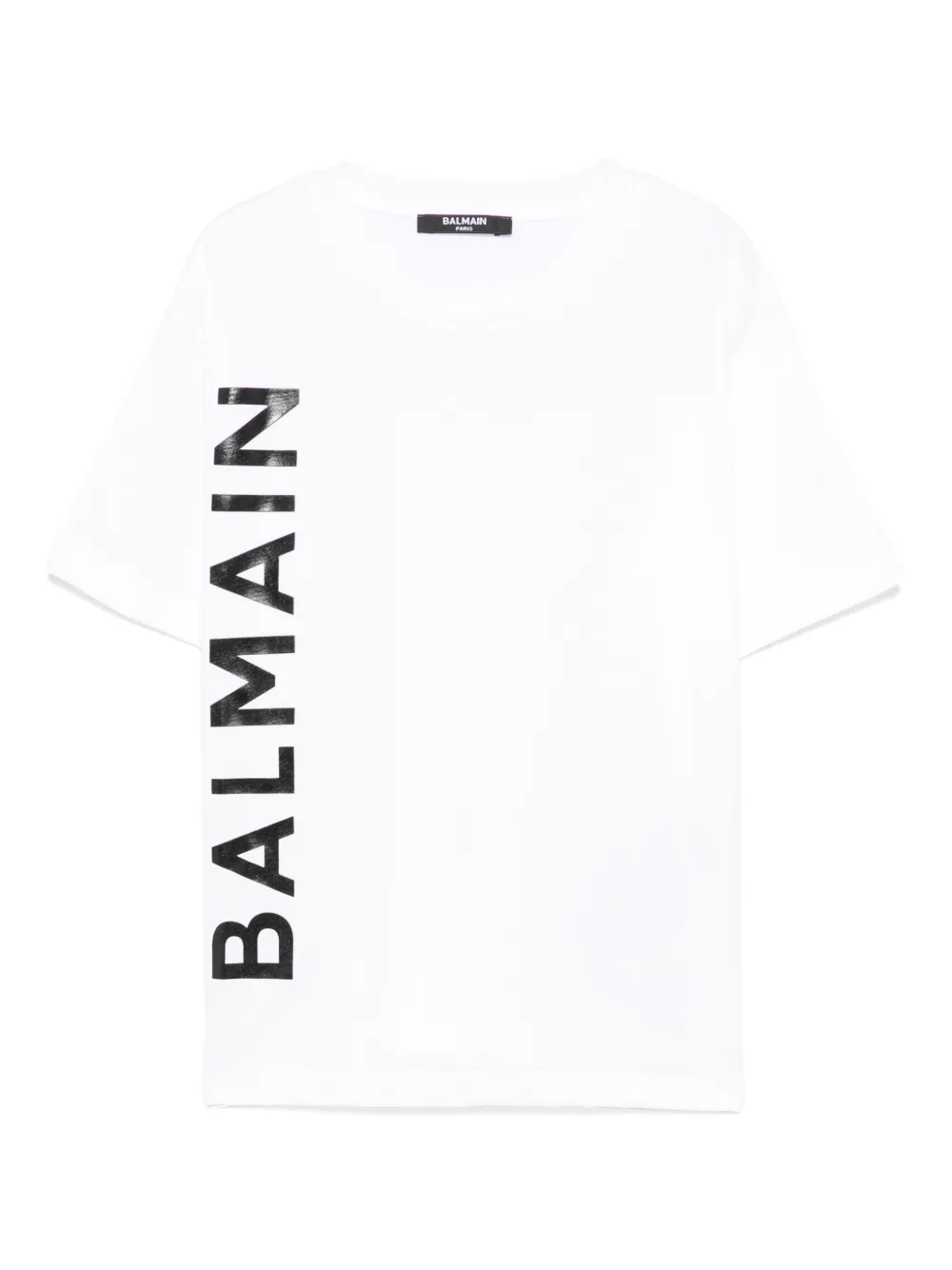 BALMAIN LOGO-STAMP T-SHIRT