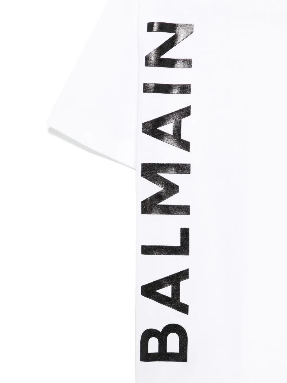 BALMAIN LOGO-STAMP T-SHIRT