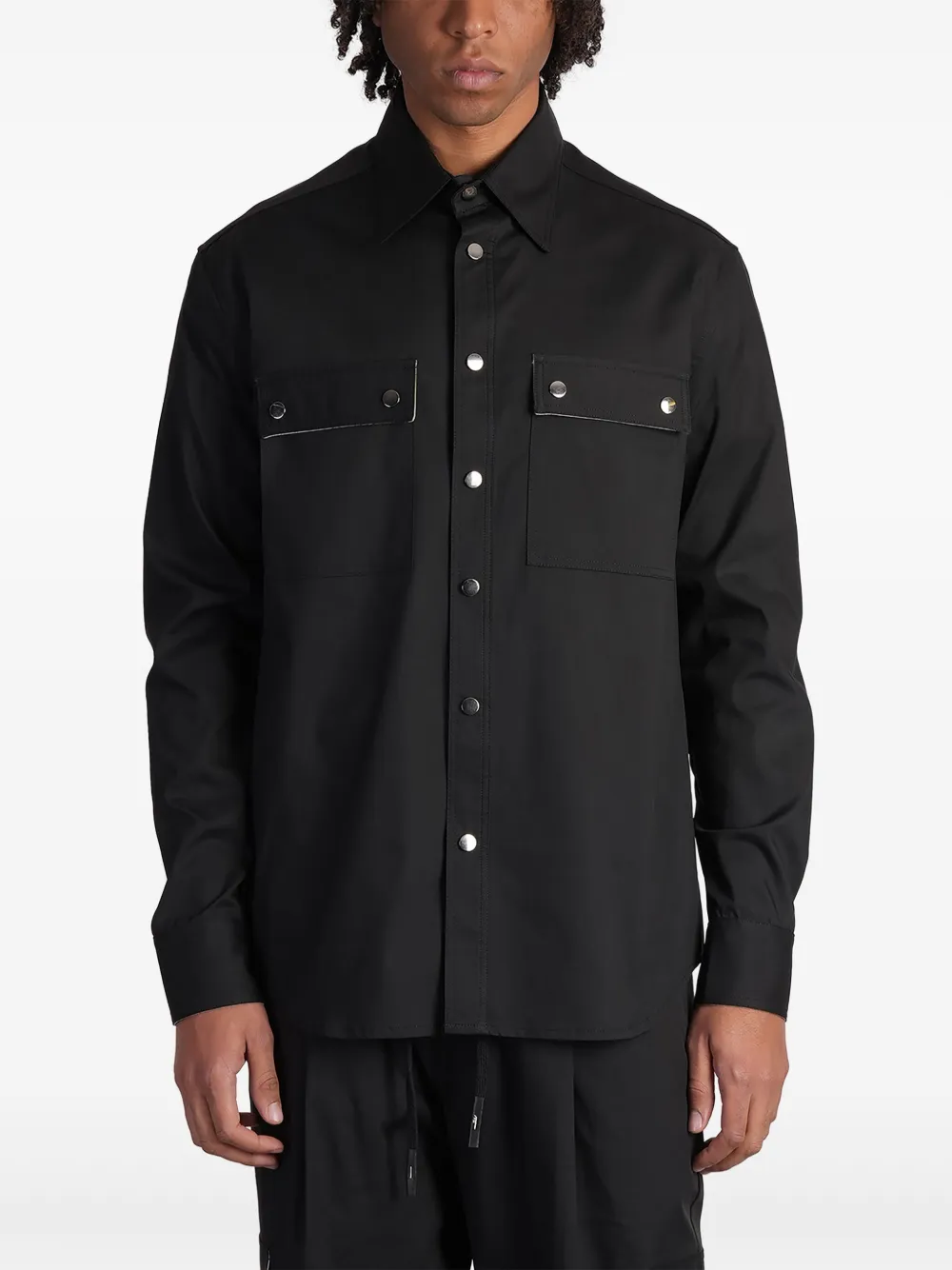 Rhun camisa de popelina | negro | Image 1