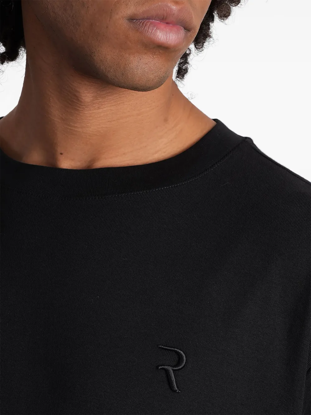 Rhun Cotton T-shirt In Black