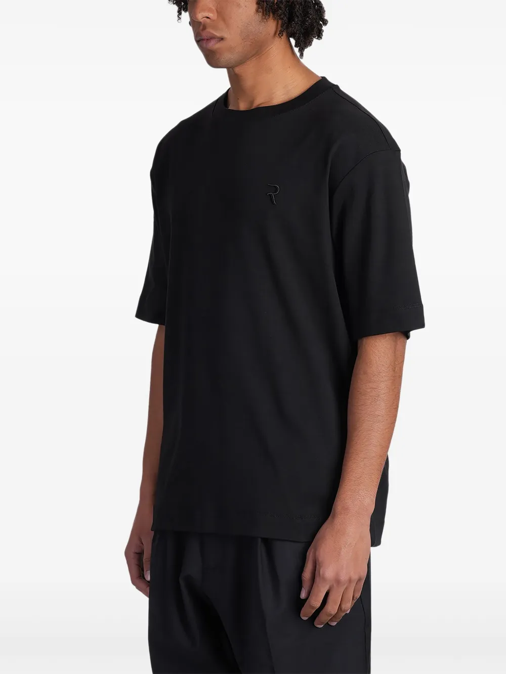 Rhun Cotton T-shirt In Black
