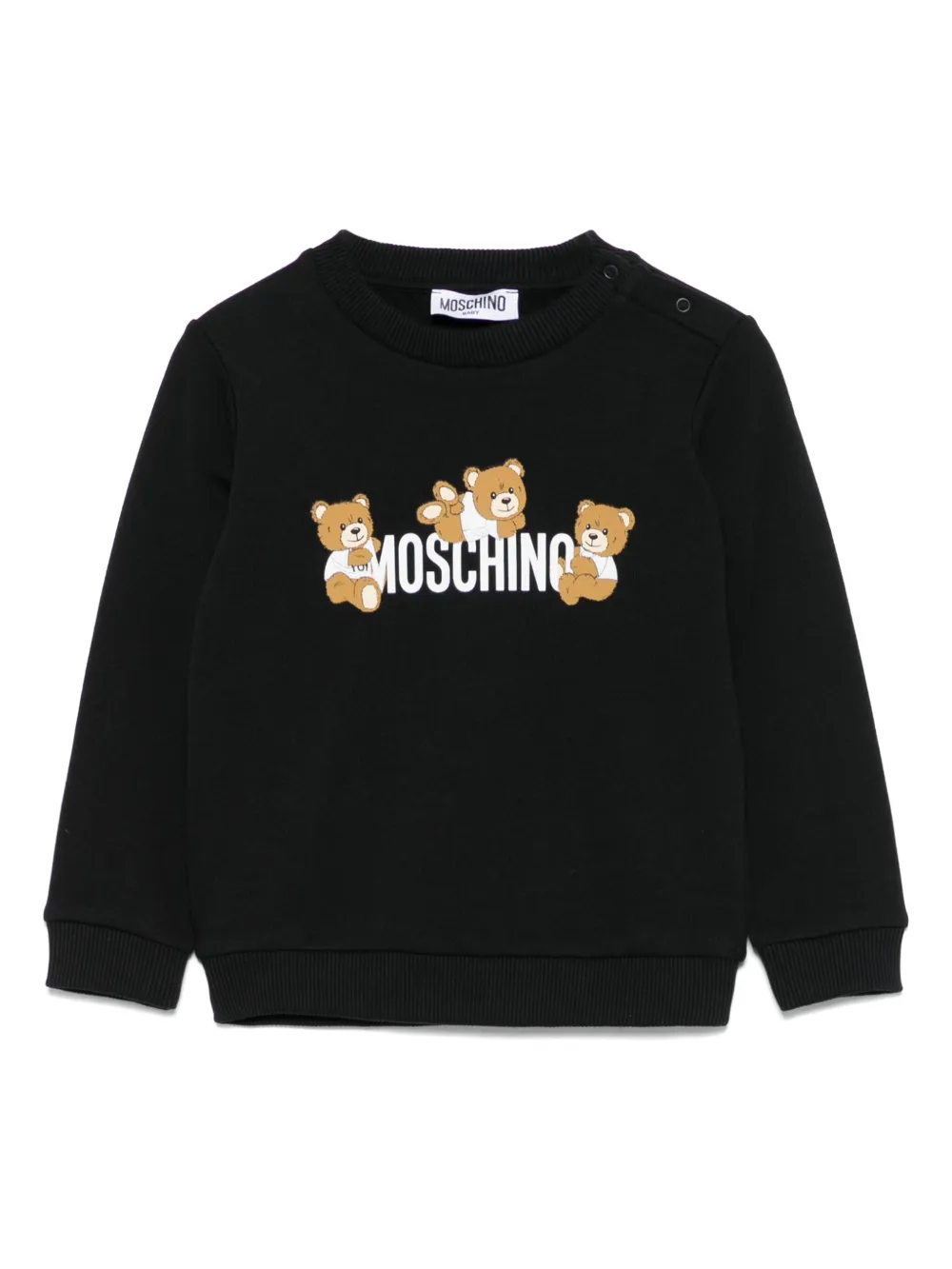 Moschino Kids Sweater met teddybeerprint Zwart