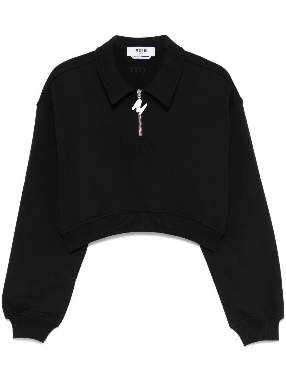 MSGM sudadera corta | negro | Image 1