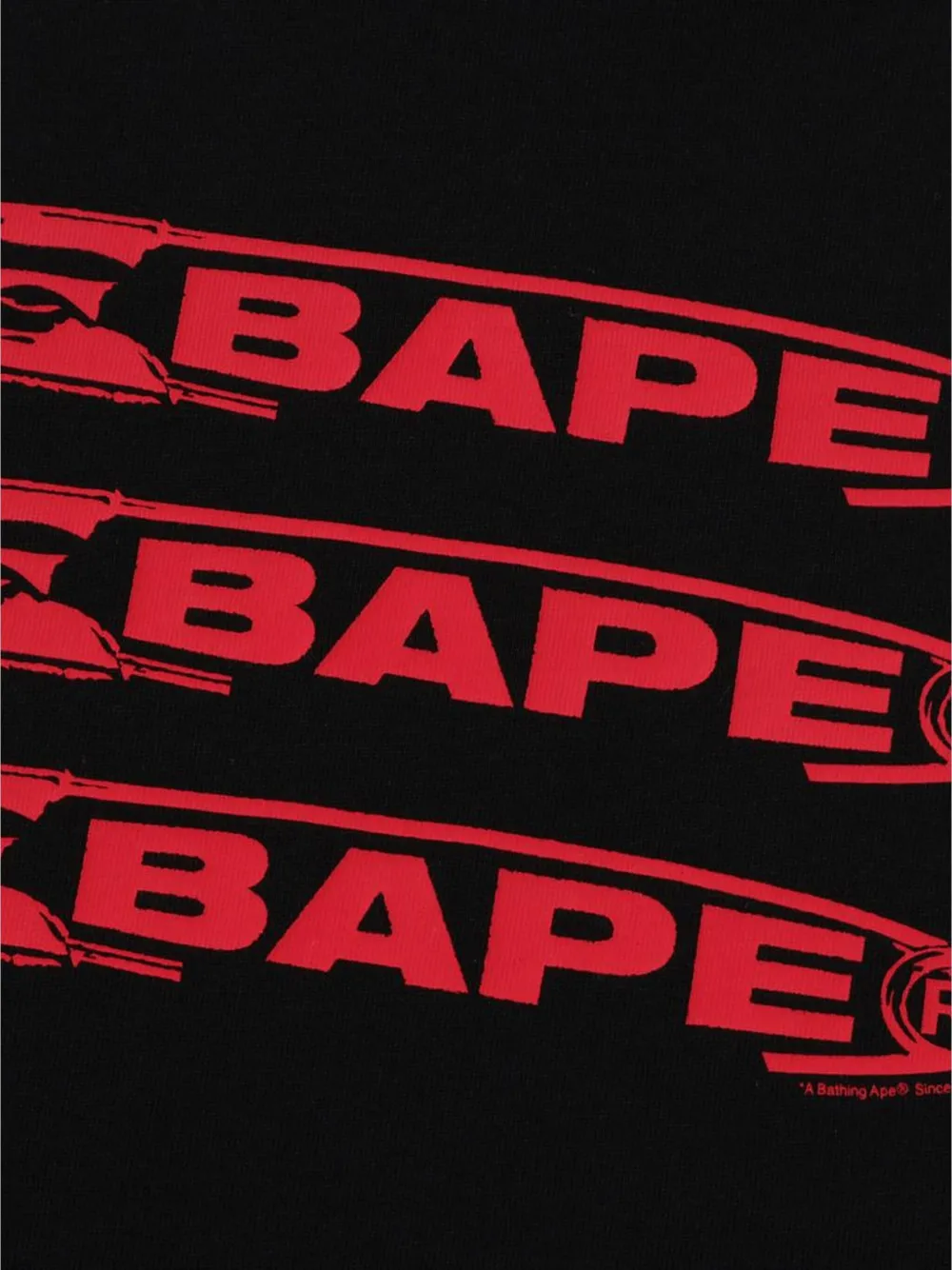 A BATHING APE® T-shirt met logoprint - Zwart