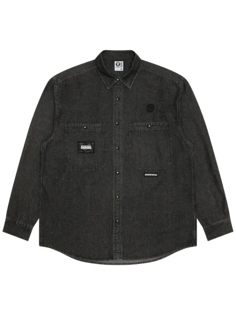 AAPE BY *A BATHING APE® logo-patch shirt 