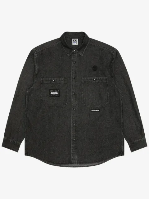 AAPE BY *A BATHING APE® Camisa com patch de logo