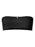 Genny ribbed bandeau top - Black