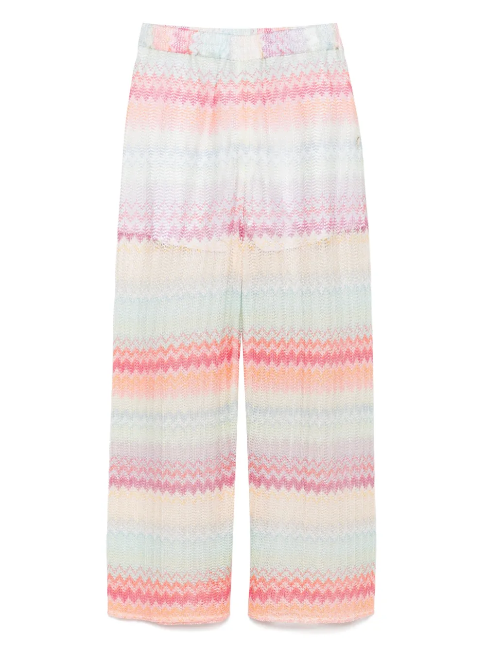 Missoni Kids Broek met zigzag-patroon Groen