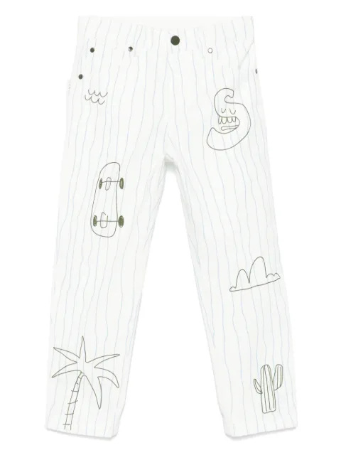 Stella McCartney Kids Skaterboard-print jeans