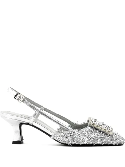 Paul Warmer Carre slingback pumps