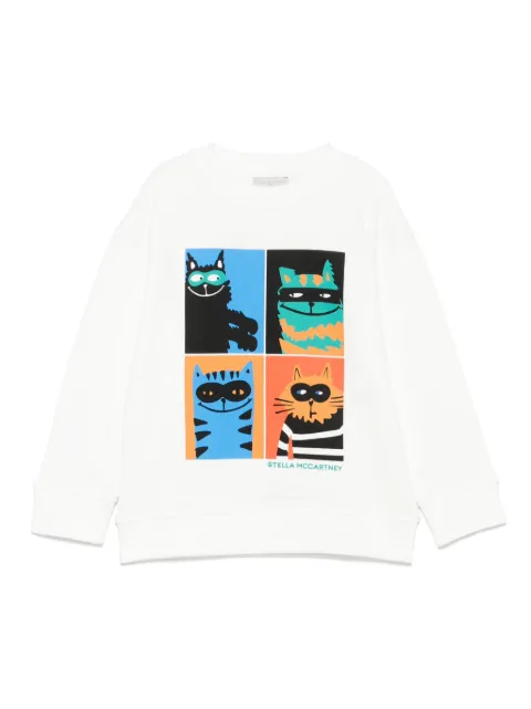 Stella McCartney Kids cats-print sweatshirt 