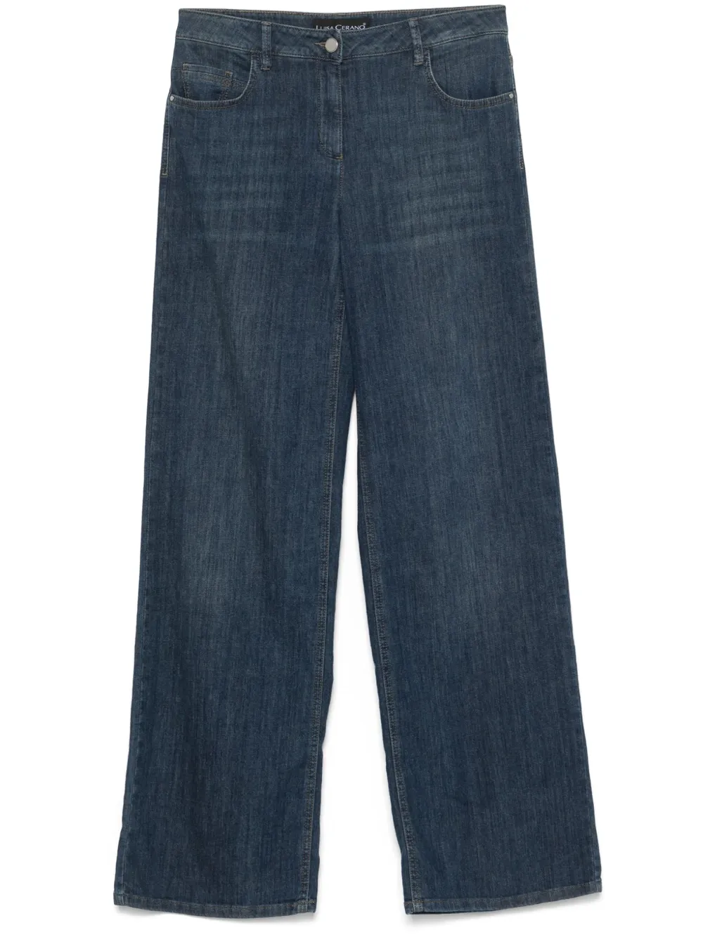 Luisa Cerano Authentic jeans met wijde pijpen Blauw