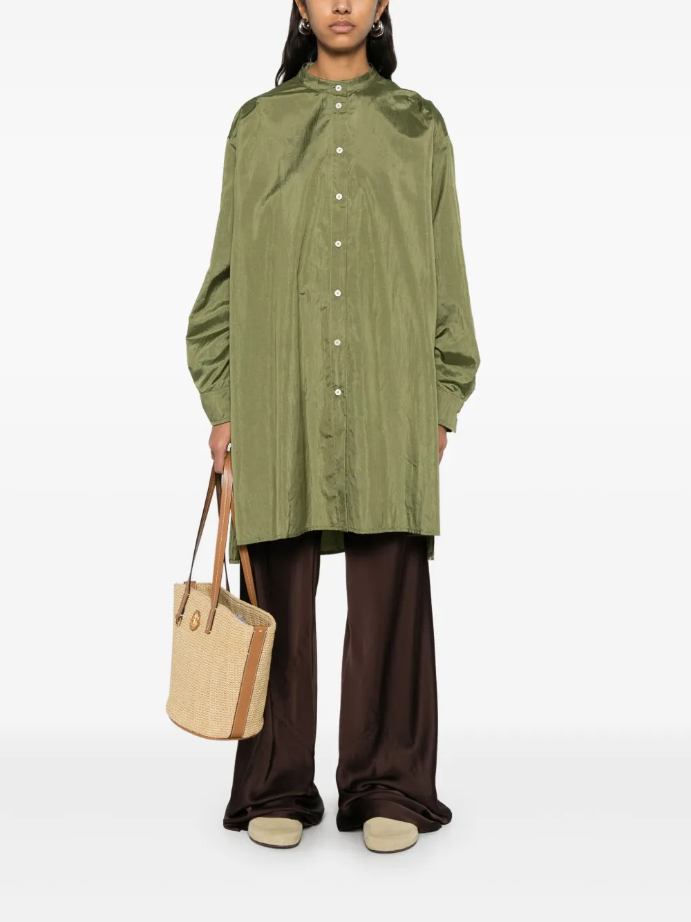 JIL SANDER+ Satijnen blouse - Groen