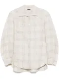 Kiton checked overshirt - Neutrals