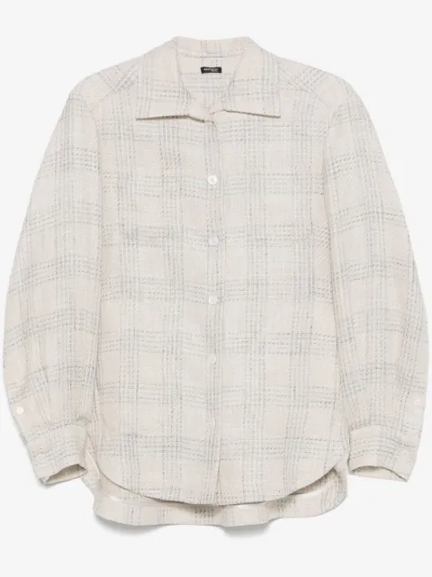 Kiton checked overshirt