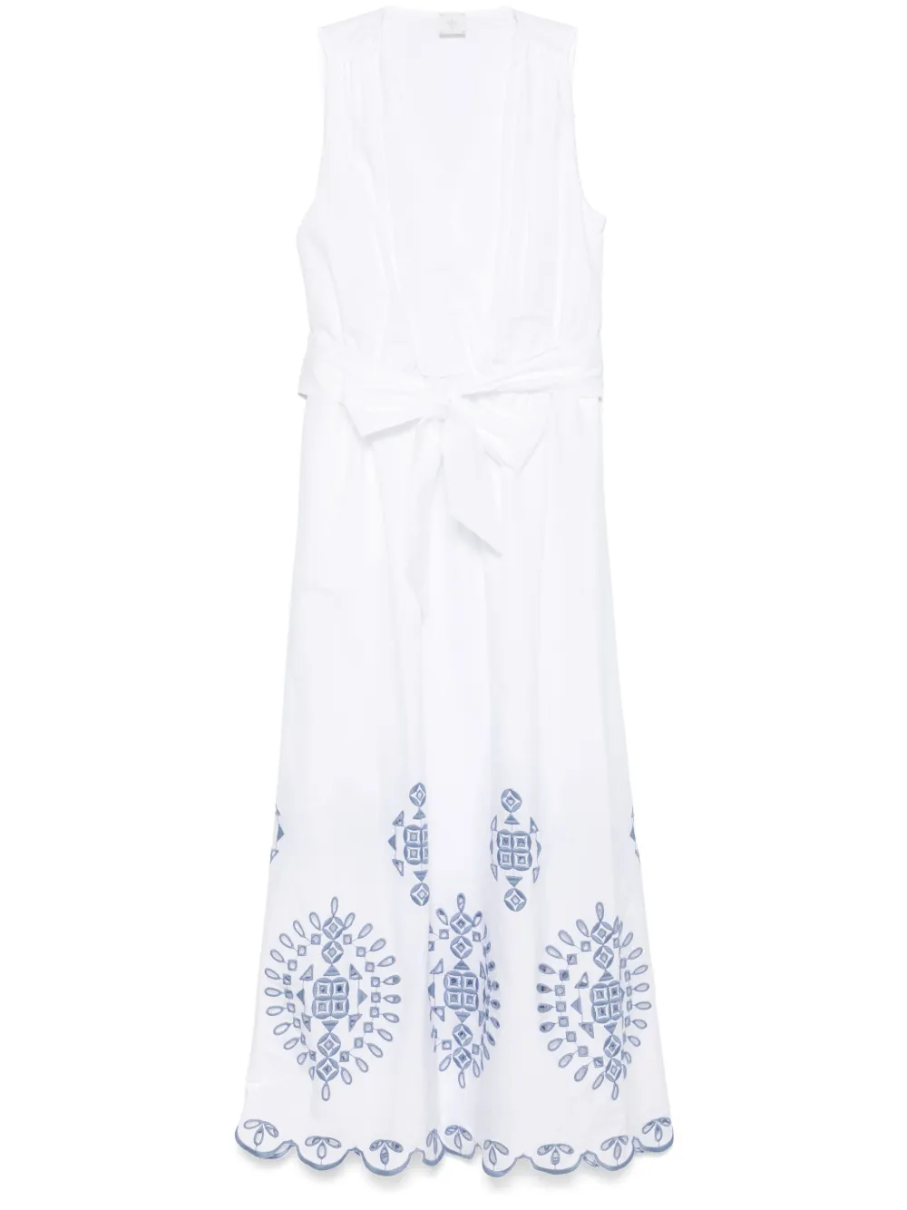 Eleventy embroidered midi dress | White | Image 1
