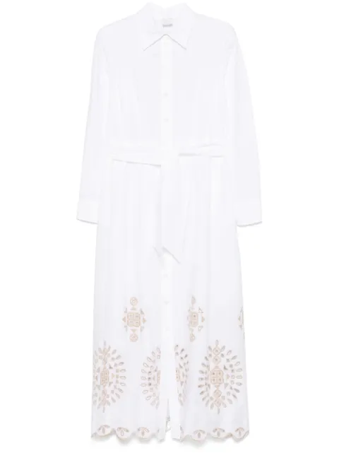 Eleventy vestido midi bordado