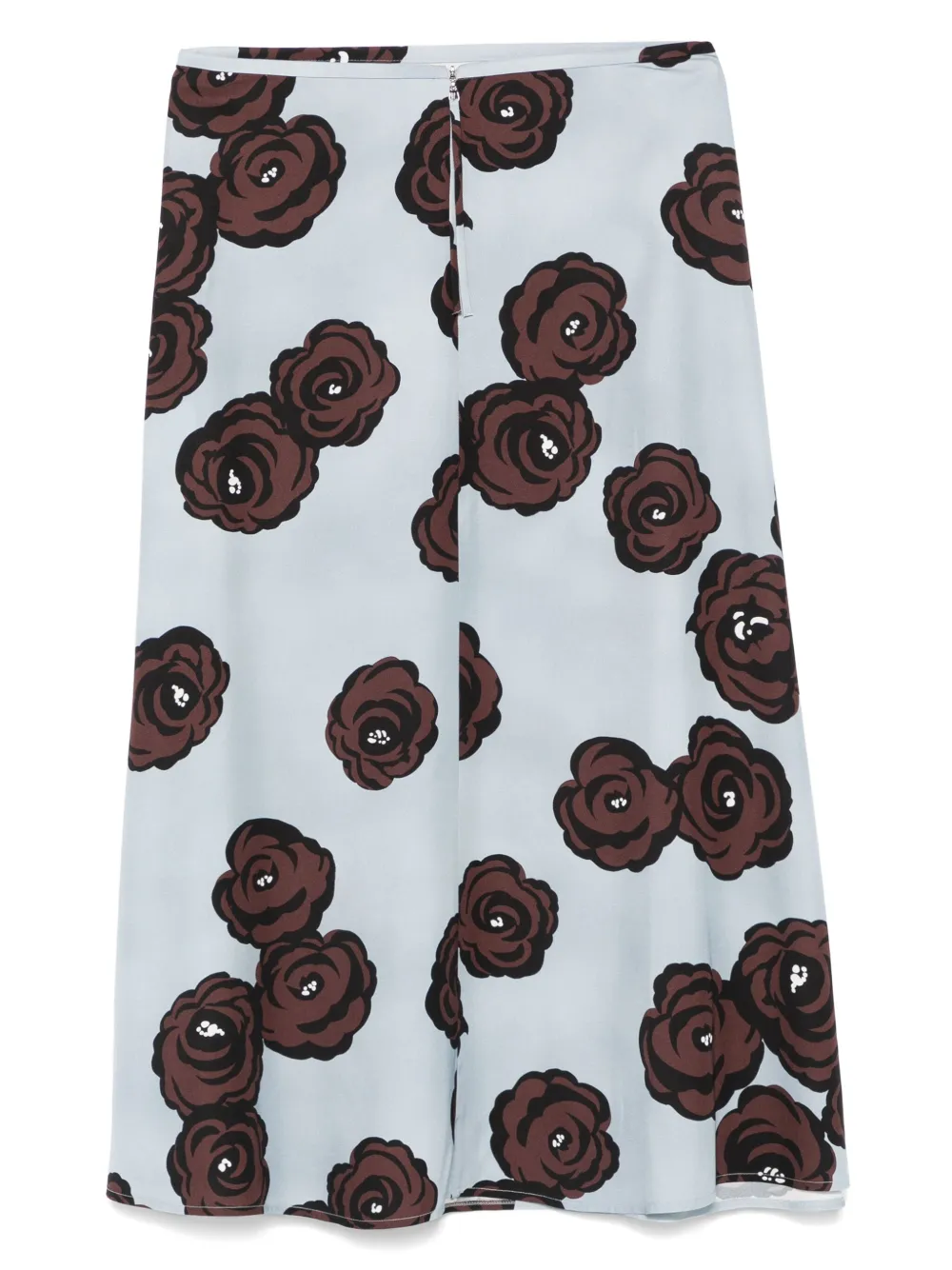 Luisa Cerano Maxi-rok met bloemenprint - Blauw