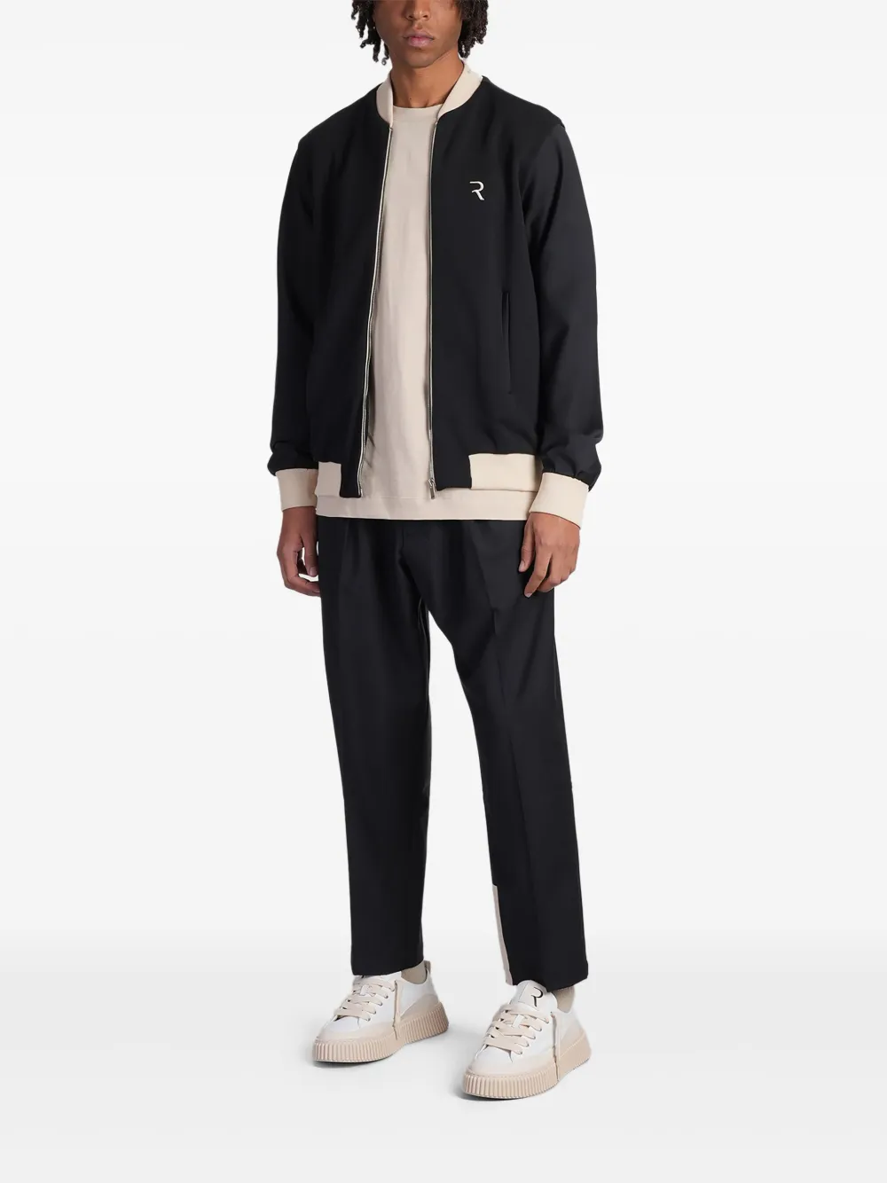 Rhun cotton bomber jacket - Zwart