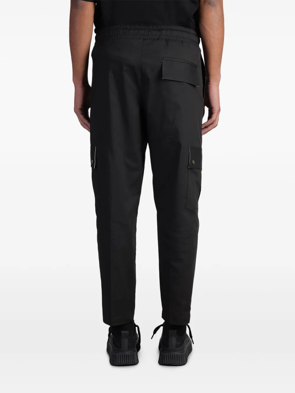 Rhun Tapered Trousers In Black