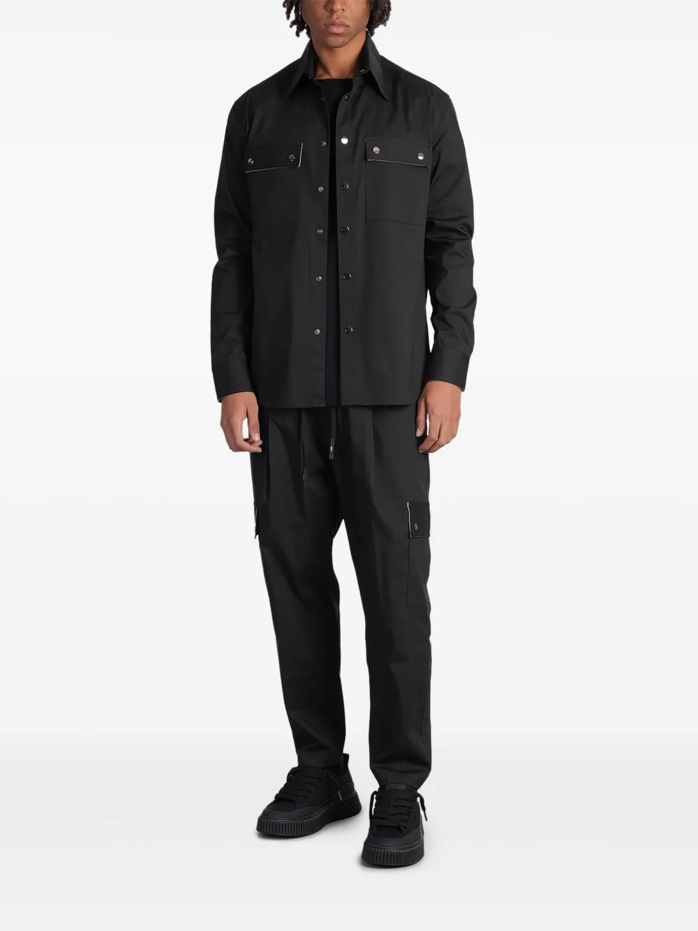 Rhun tapered trousers - Zwart