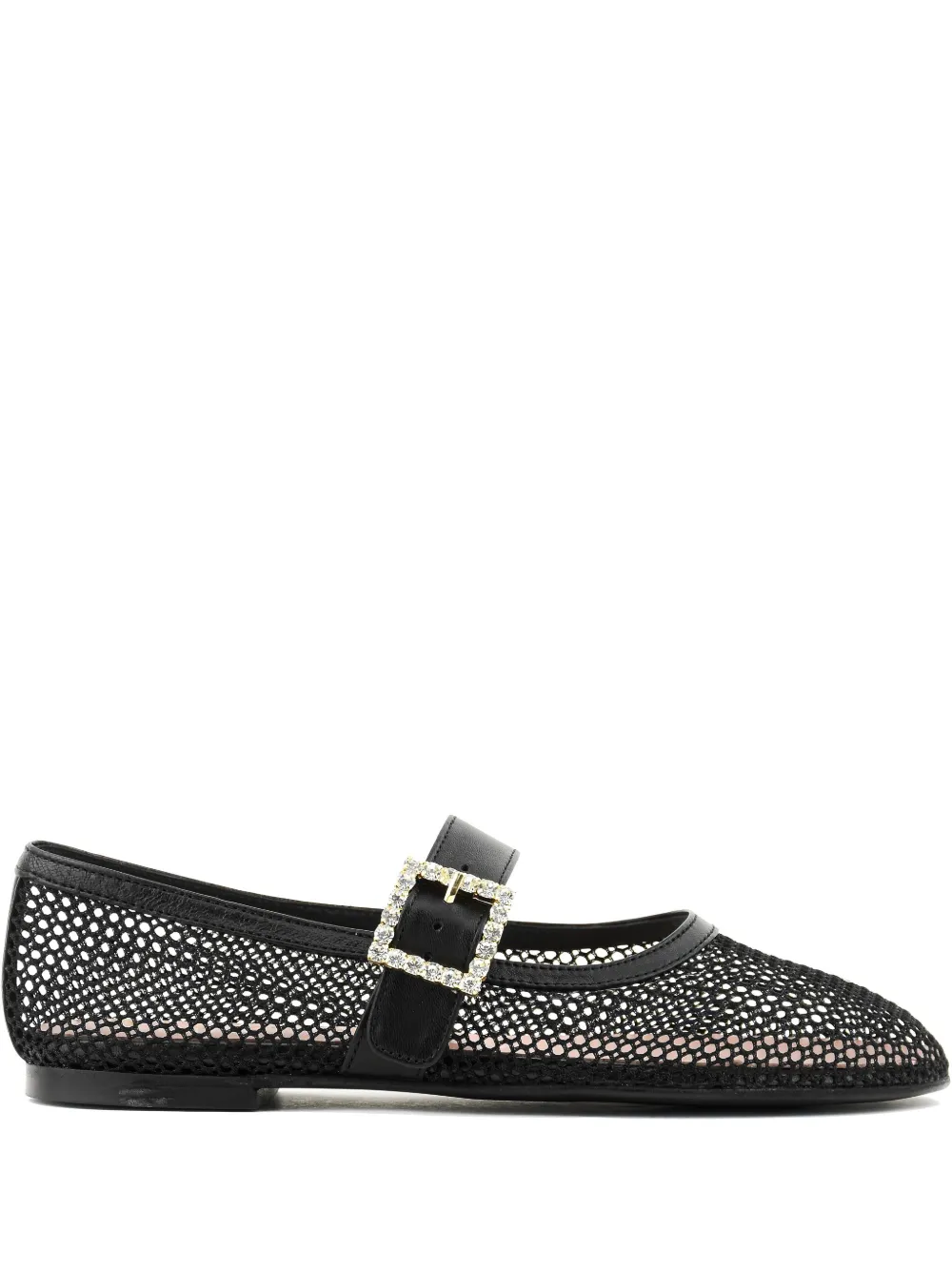 mesh ballerina flats