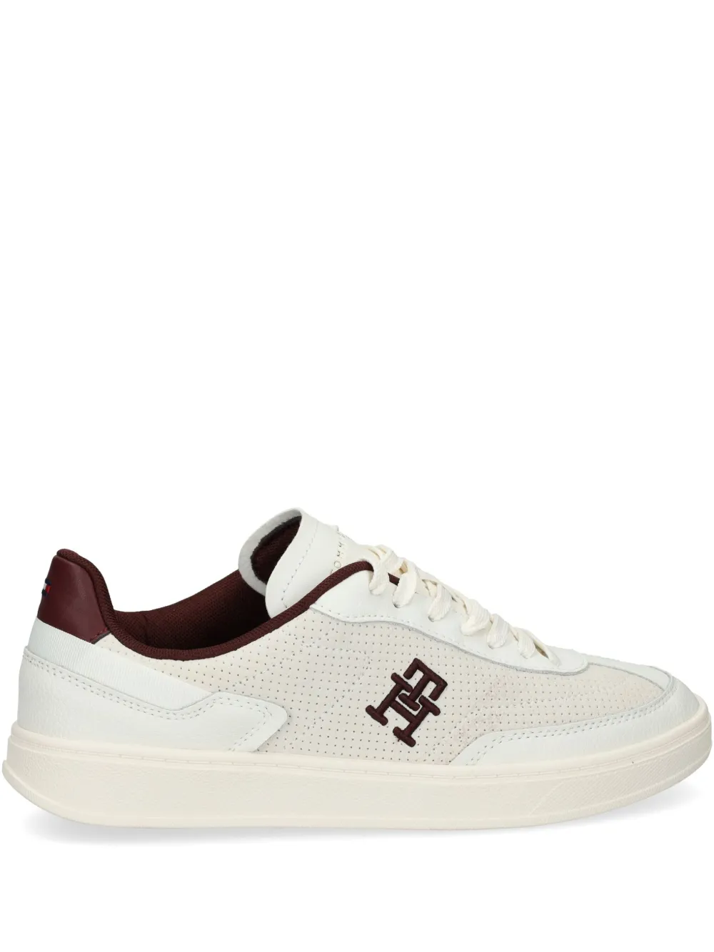 Tommy Hilfiger TH-monogram colour-blocked sneakers White