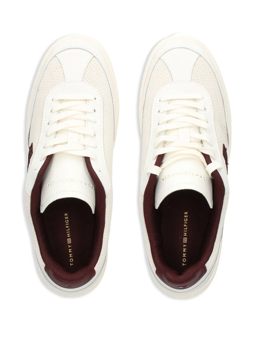 Tommy Hilfiger TH-monogram colour-blocked sneakers White