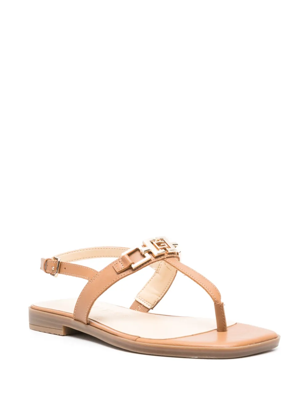 GUESS USA Sandalen met logoplakkaat - Bruin