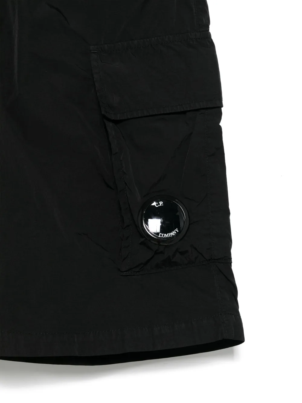 C.P. Company Kids Shorts met lensdetail Zwart