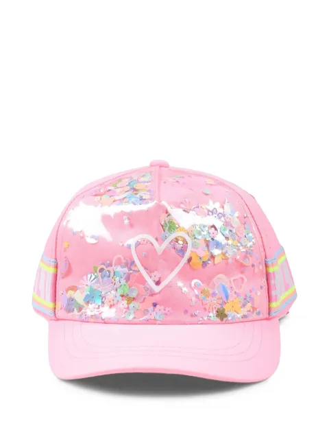 Billieblush gorra con aplique floral