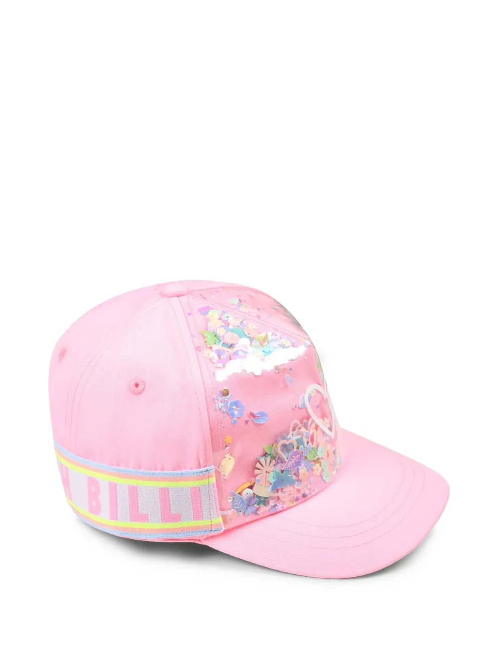 Billieblush Honkbalpet met bloemenpatch Roze