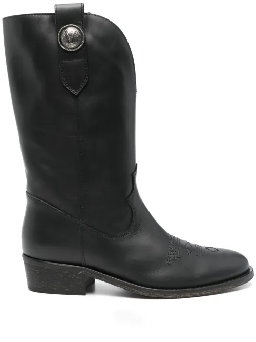 Via Roma 15 bottes en cuir - Noir - Via Roma 15 - Modalova