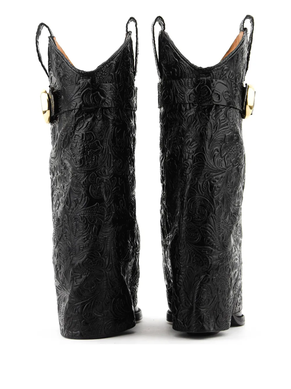 Paul Warmer X Toral Folk Book Floral Boots In Black