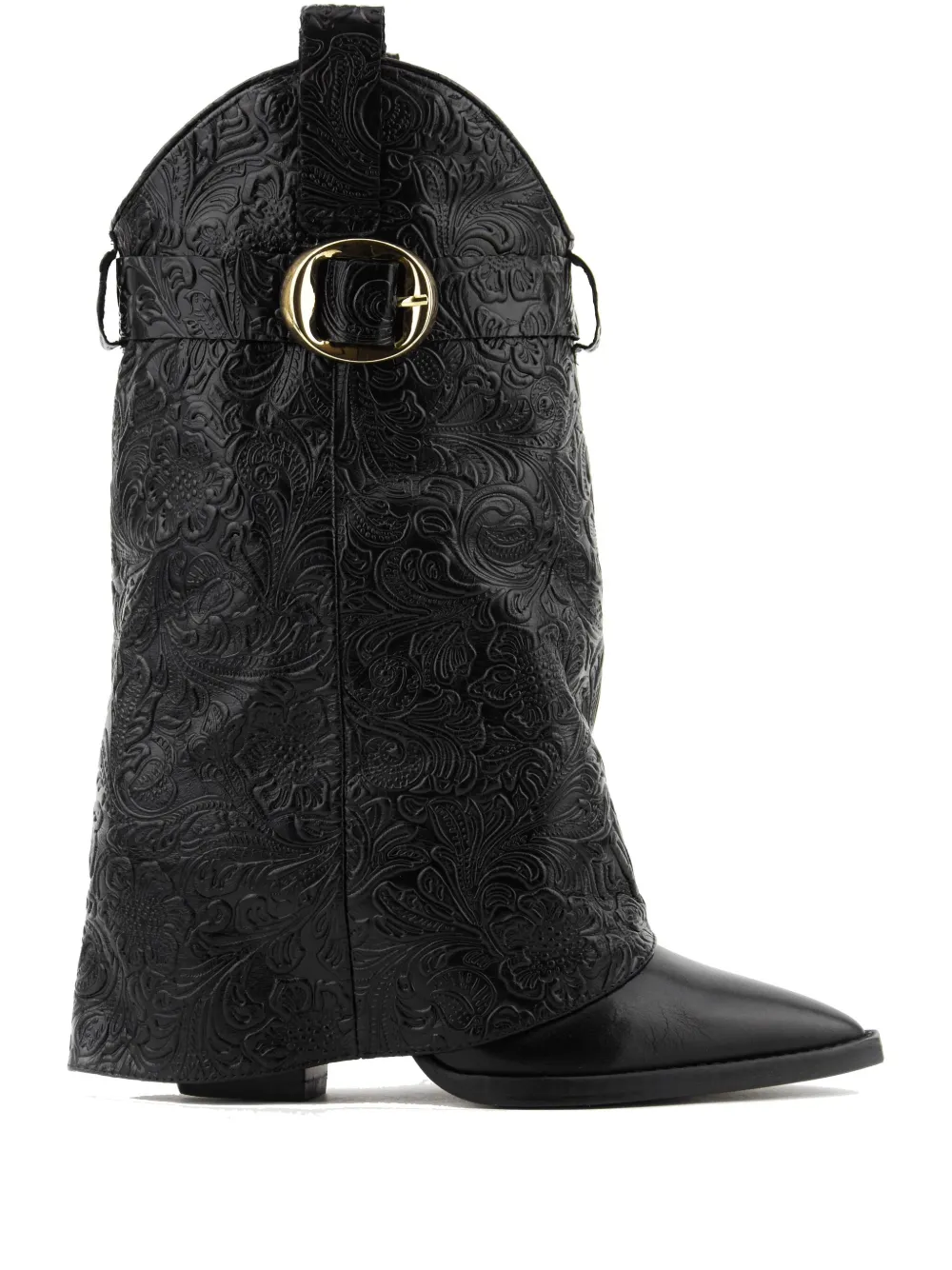 Paul Warmer X Toral Folk Book Floral Boots In Black