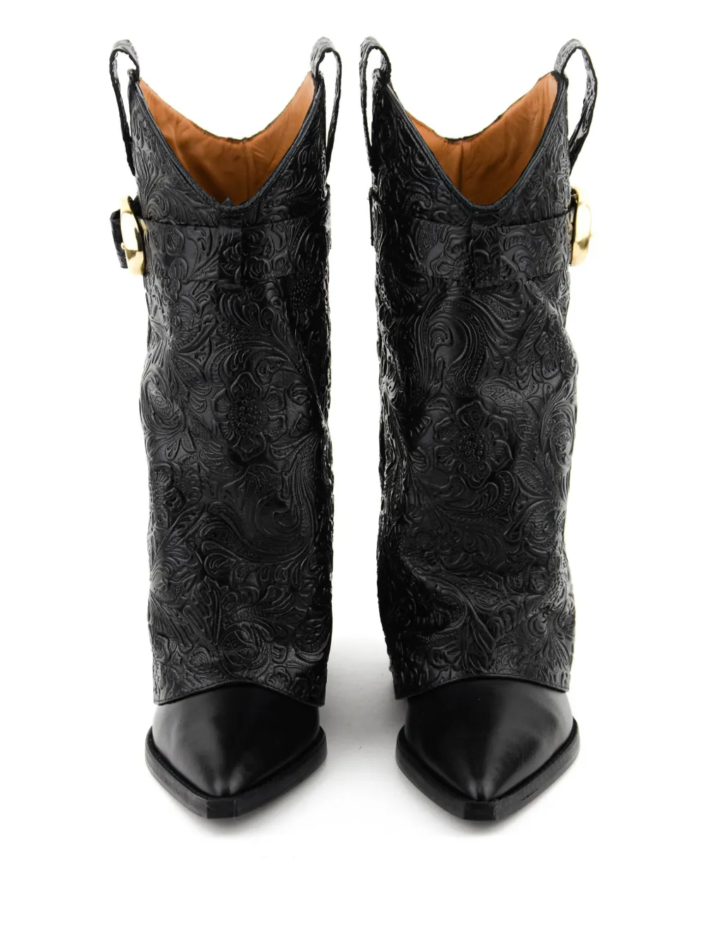 Paul Warmer X Toral Folk Book Floral Boots In Black