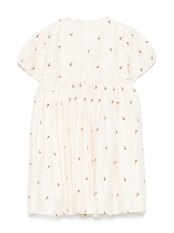 Donsje Clarize Jurk Beige FARFETCH NL