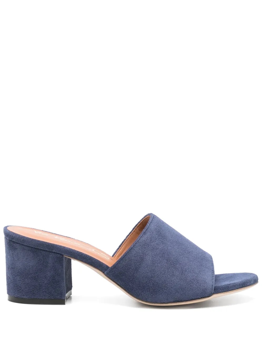 Via Roma 15 60mm suede mules Blue