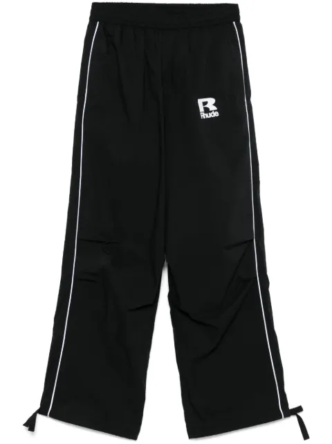 RHUDE pants tipo paracaídas con ribetes