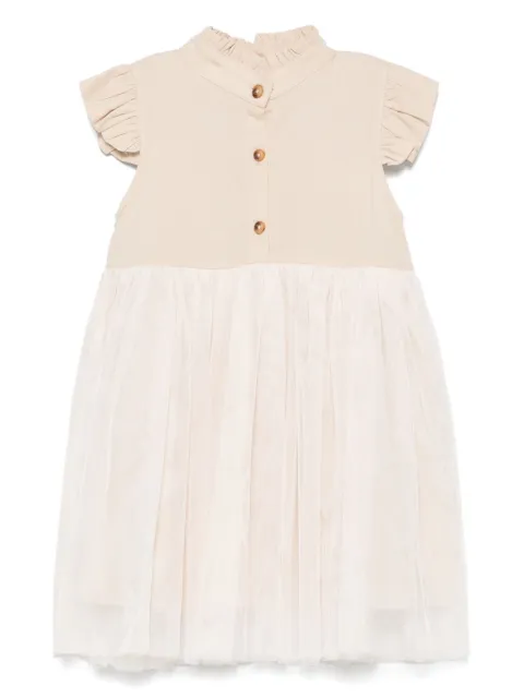 Donsje tulle-panel dress