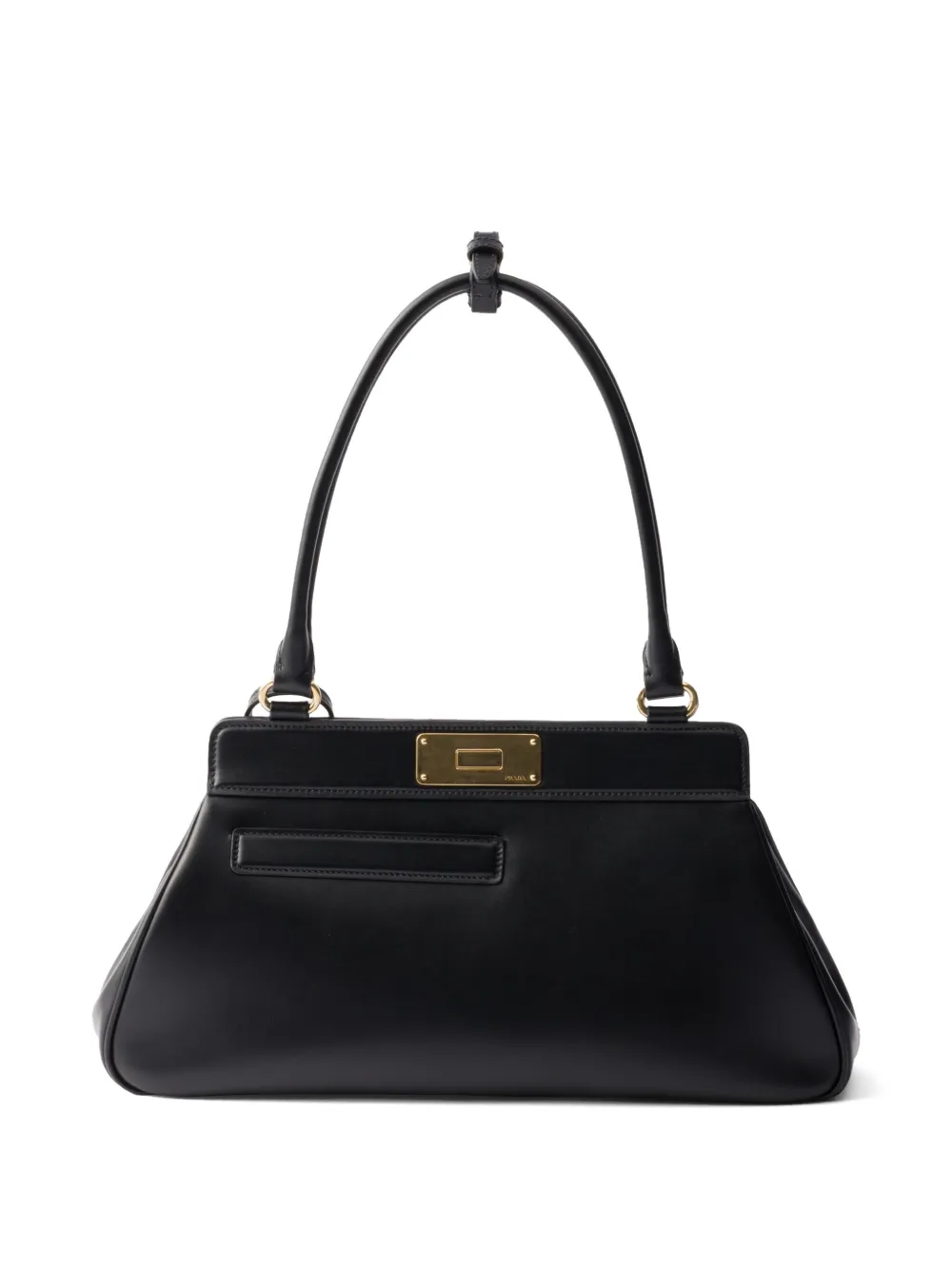 Prada Medium leren shopper - Zwart