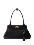 Prada medium leather tote bag - Black