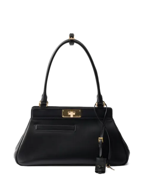 Prada medium leather tote bag 